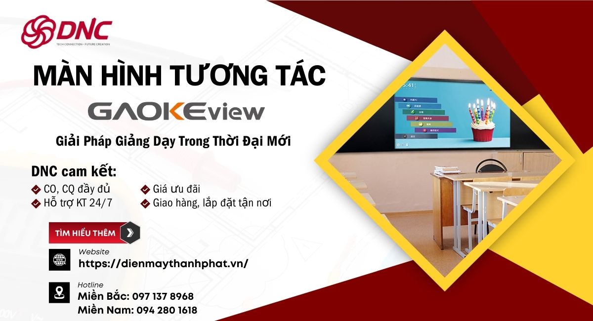 màn hình tương tác GAOKEview cho lớp học