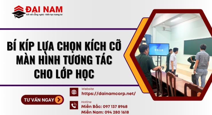 bí kíp lựa chọn kích cỡ màn hình tương tác