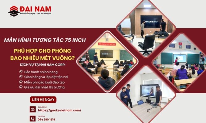 màn hình tương tác 75 inch