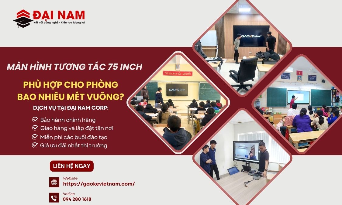 màn hình tương tác 75 inch