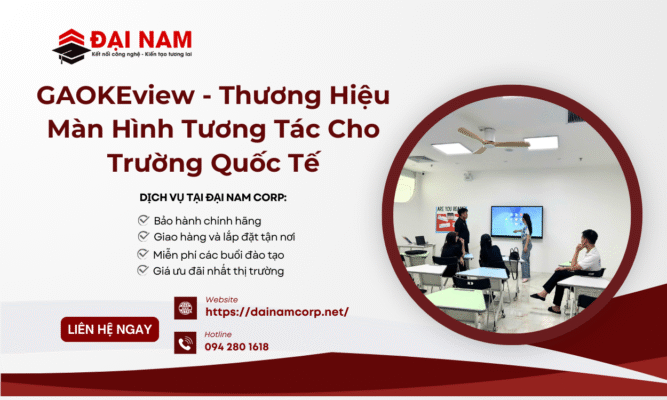 màn hình tương tác cho trường quốc tế