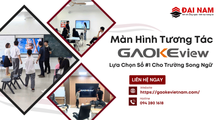 màn hình tương tác cho trường song ngữ