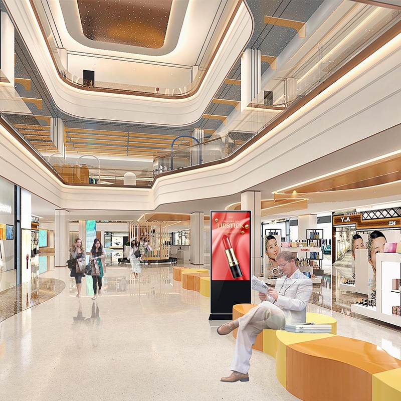 Màn hình quảng cáo chân đứng GAOKEview tại các trung tâm thương mại